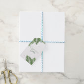 Tropische Bladeren Cadeaulabel (Met Touw)