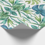 Tropische bladeren cadeaupapier (Hoek)