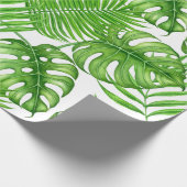 Tropische bladeren cadeaupapier (Hoek)