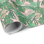 Tropische bladeren cadeaupapier (Rol Hoek)