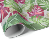 Tropische bladeren cadeaupapier (Rol Hoek)