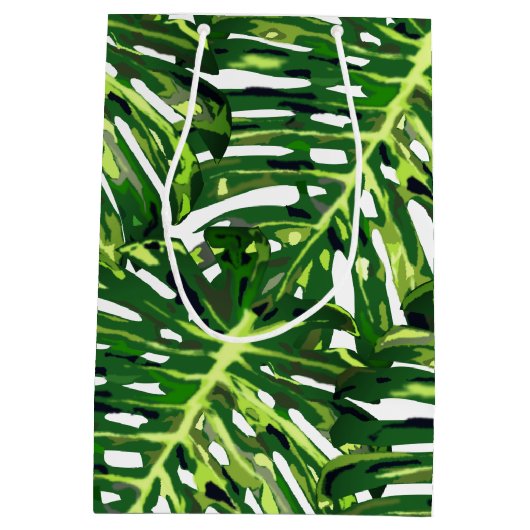 Tropische Bladeren Cadeautas (Achterkant)