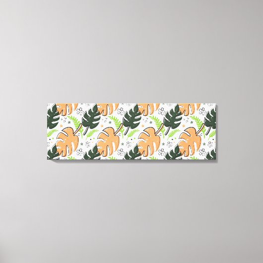 tropische bladeren canvas afdruk (Voorkant)