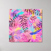 Tropische bladeren canvas afdruk (Voorkant)