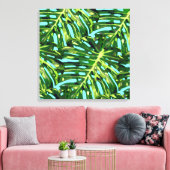 Tropische bladeren Canvas Print (Insitu (Woonkamer))