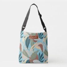 Tropische bladeren  Canvas tas