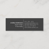 Tropische bladeren cirkel Logo Mini Visitekaartje (Achterkant)