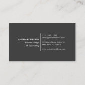 Tropische bladeren cirkel Logo Visitekaartje (Achterkant)