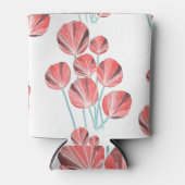 Tropische bladeren: creatief met de hand getekend  blikjeskoeler (Voorkant)