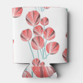 Tropische bladeren: creatief met de hand getekend blikjeskoeler (Achterkant)