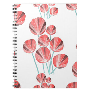 Tropische bladeren: creatief met de hand getekend  notitieboek