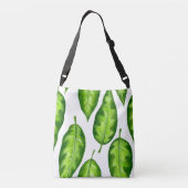 Tropische bladeren crossbody tas (Achterkant)