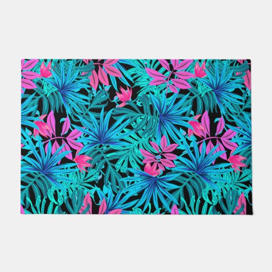 Tropische bladeren deurmat (Voorkant)