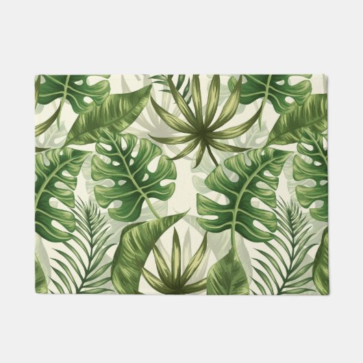 Tropische bladeren deurmat (Voorkant)