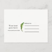 Tropische Bladeren Elegante Trouwkaart Save the Da Aankondigingskaart (Achterkant)