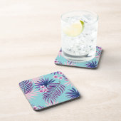 Tropische bladeren en bloemen 2 bier onderzetter (Rechterzijde)