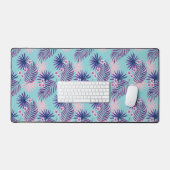 Tropische bladeren en bloemen 2 bureaumat (Keyboard & Muis)