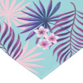 Tropische bladeren en bloemen 2 korte tafelloper (Hoek)