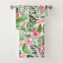 Tropische bladeren en bloemen