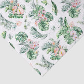 Tropische bladeren en bloemen botanisch tissuepapier (Detail)