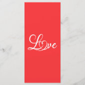 Tropische bladeren en bloemen bruiloft menu (Achterkant)