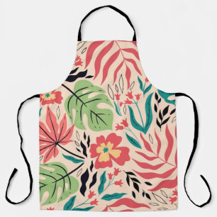 Tropische bladeren en bloemen: Fusion Schort