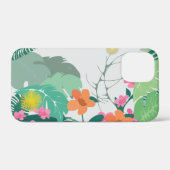Tropische bladeren en bloemen in pasteltinten Case-Mate iPhone case (Achterkant (horizontaal))