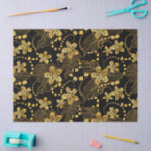 Tropische bladeren en bloemen naadloos onderweg tissuepapier (Craft)