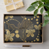 Tropische bladeren en bloemen naadloos onderweg tissuepapier (Geschenk)