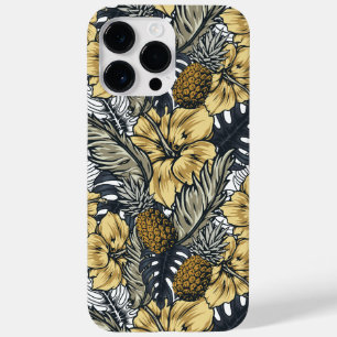 Tropische bladeren en bloemen patroon Case-Mate iPhone 14 pro max hoesje