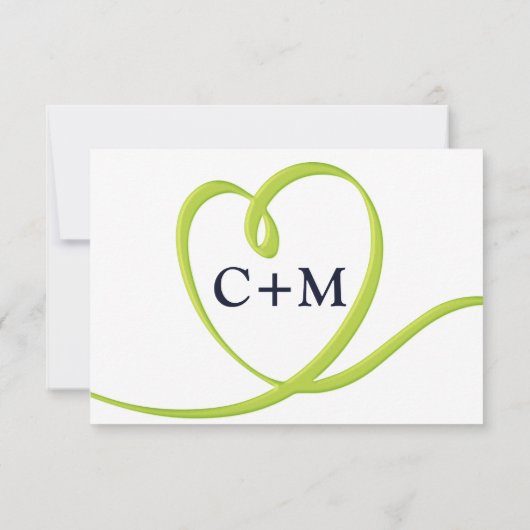 Tropische bladeren en bloemen Retro bruiloft RSVP Kaartje (Achterkant)