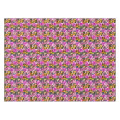 Tropische bladeren en bloemen tafelkleed (Voorkant (Horizontaal))