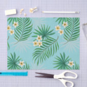 Tropische bladeren en bloemen tissuepapier (Craft)