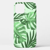 Tropische bladeren en bloemen, waterverf. Case-Mate iPhone case (Achterkant)