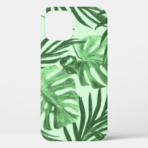 Tropische bladeren en bloemen, waterverf. Case-Mate iPhone case