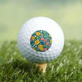 Tropische bladeren en bloesems golfballen