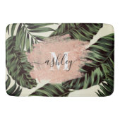 Tropische bladeren en glitter badmat (Voorkant)
