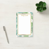 Tropische Bladeren en Goud Gepersonaliseerde Post Post-it® Notes (Kantoor)