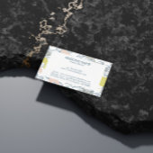 Tropische bladeren en patroonbeelden visitekaartje