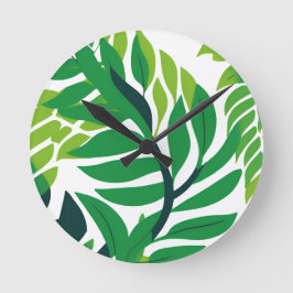Tropische bladeren en Planten Ronde Klok