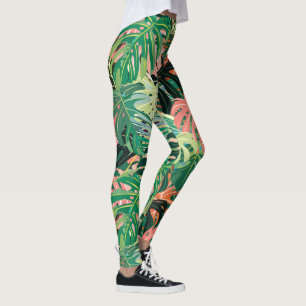 Tropische bladeren extravaganza leggings