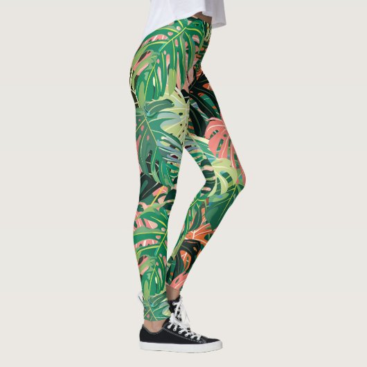 Tropische bladeren extravaganza leggings (Rechts)