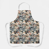 Tropische bladeren extravaganza schort (Voorkant)