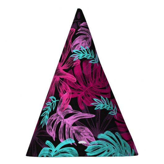 Tropische bladeren feesthoedjes (Rechts)