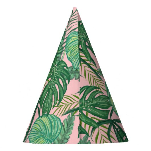Tropische bladeren feesthoedjes (Achterkant)
