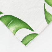 Tropische bladeren fleece deken (Hoek)