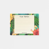 Tropische bladeren Floral Pencil Post-it® Notes (Voorkant)