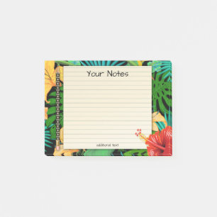 Tropische bladeren Floral Pencil Post-it® Notes