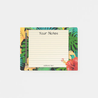 Tropische bladeren Floral Pencil Post-it® Notes