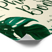 Tropische bladeren Foto Both Weddenschap Poster (Hoek)